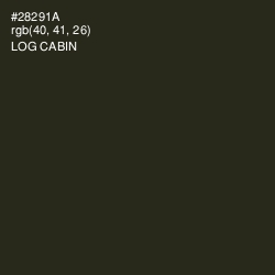 #28291A - Log Cabin Color Image